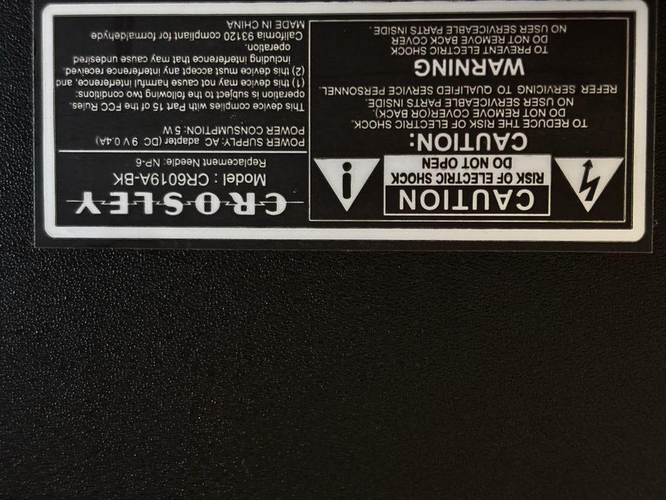 Gira Discos Crolsey / Mala