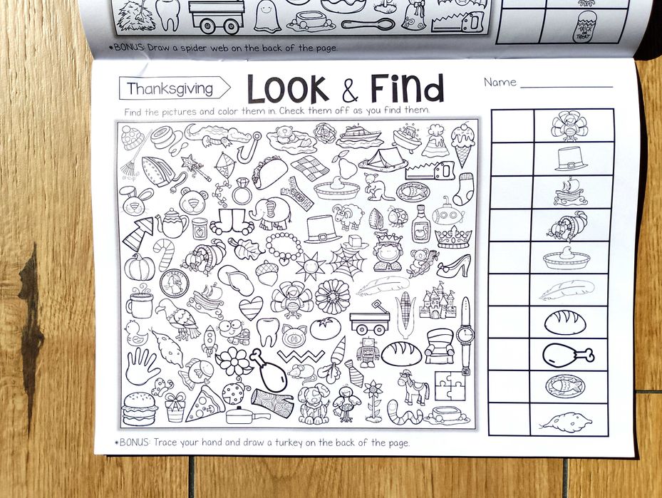 Książeczka edukacyjna Look and Find – Objects