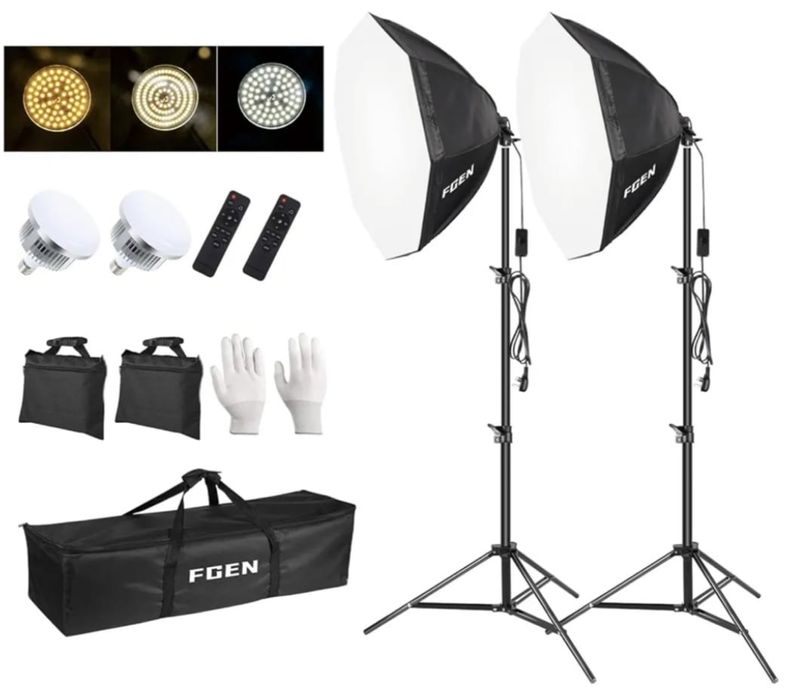 Kit de Iluminação Softbox FGen