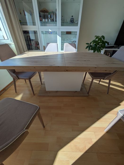 Mesa extensível - oferta  6 cadeiras