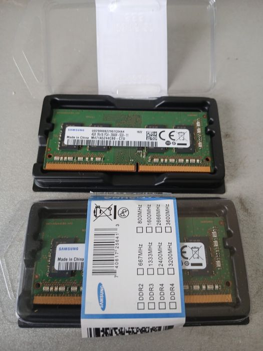 Память DDR4 4GB 2666MHz SO-DIMM - 2 штуки