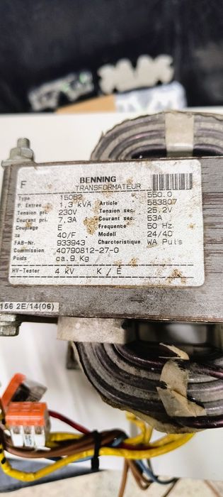 Transformator Benning 25,2v/53A