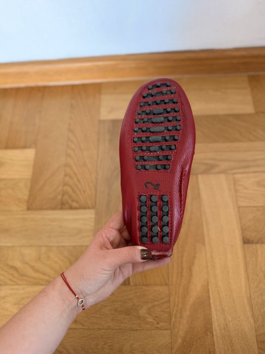 Damskie, czerwone buty
