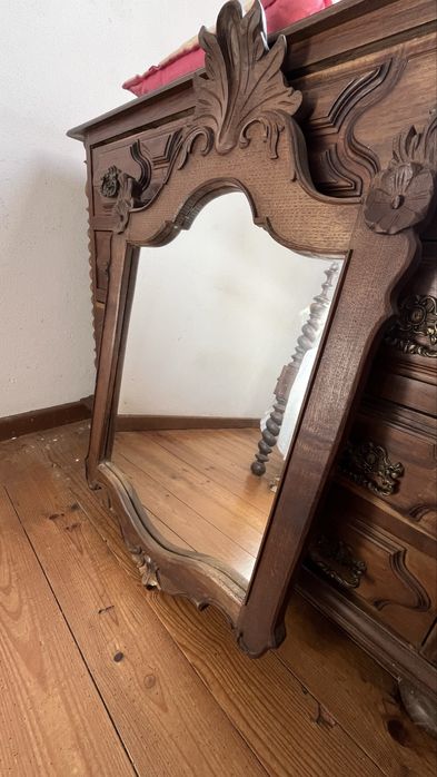 Cómoda + espelho estilo antigo