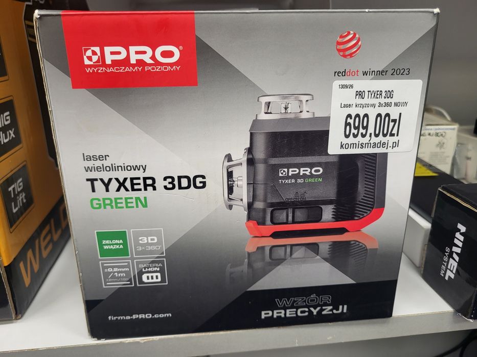 Laser krzyżowy 3x360 PRO TYXER 3DG NOWY! Komis Madej Gorlice
