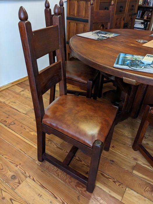 Столовий гарнітур, стіл дубовий, 6 стільців, Нідерланди