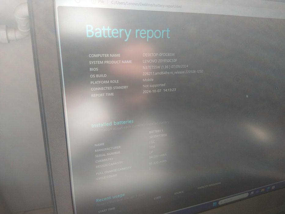 NOWY Lenovo P15 I7-10850H 64GB RAM 1TB NVIDIA T2000 4GB BAT 5 CYKL