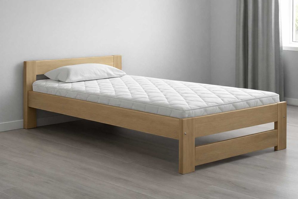 Łóżko + Materac jednoosobowe pojedyncze 90x200 80x200  Noclegi