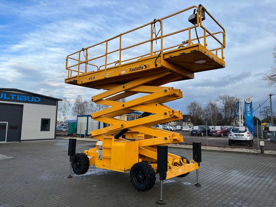 Wynajem podnośnika zwyżka 15 metrów HAULOTTE JLG GENIE MANITOU