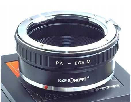 Adapter z Pentax PK na EOS M EF-M K&F Concept