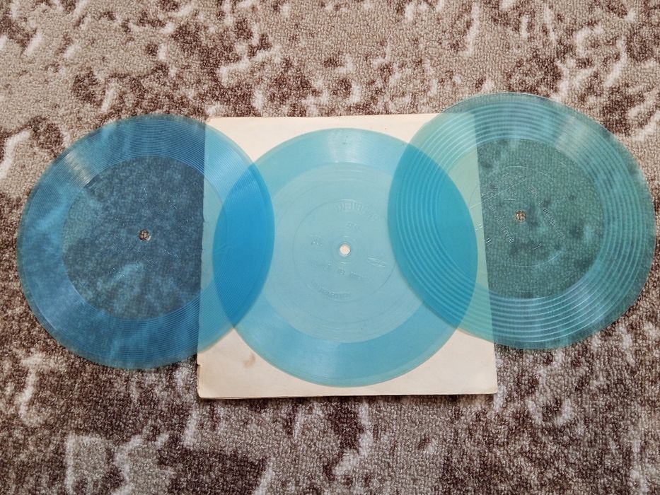 Гнучкі/флексі платівки Краяни,Пламя, Баккара,Морі,Висоцький,Берте 9шт