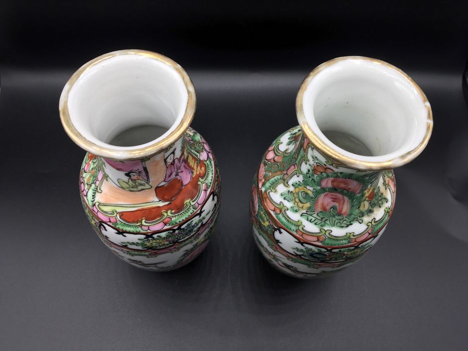 Par de Jarras porcelana antiga macau