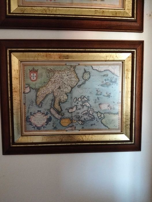 Quadros de mapas antigos