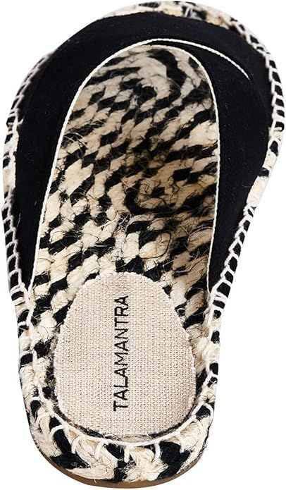 Espadryle damskie TALAMANTRA - płótno, juta - czarne 40