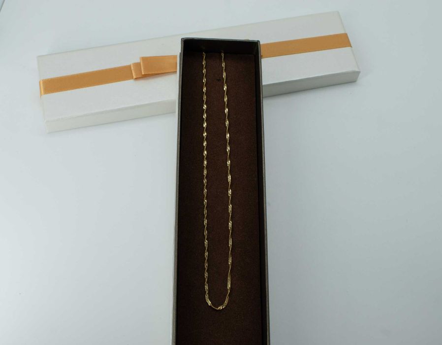 Złoty łańcuszek 585 2,34gram 45cm Singapur Nowy WYSYŁKA GRATIS