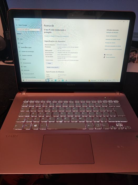 Portátil Sony vaio
