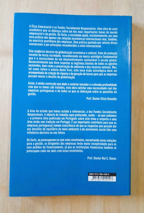 A Ética Empresarial e os Fundos Socialmente Responsáveis