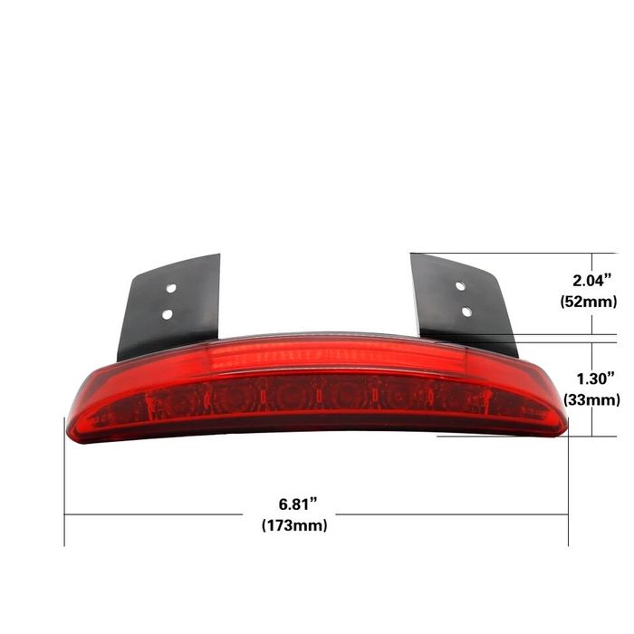Farol traseiro led guarda-lama com piscas harley chopper