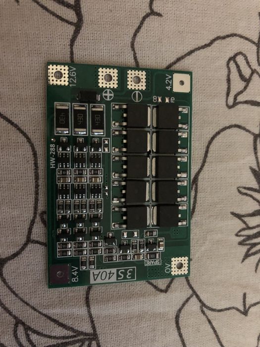 Плата BMS 3S 12,6V 40А с балансировкой