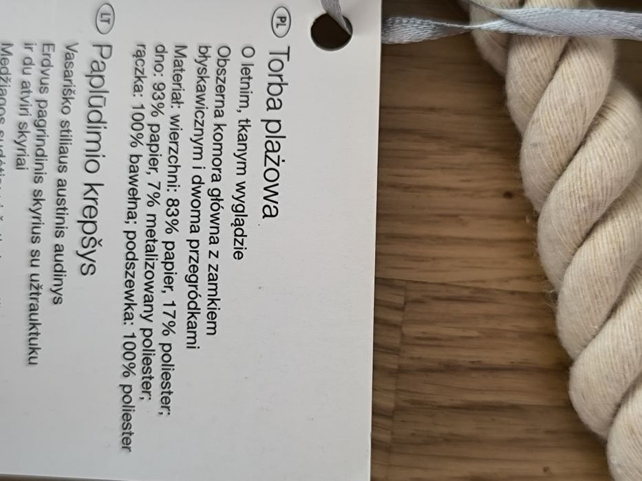Elegancka torba plażowa