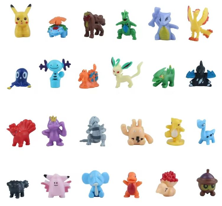 Bolsa + figuras Pokemon