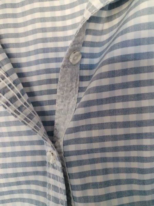 Koszula biało błękitna