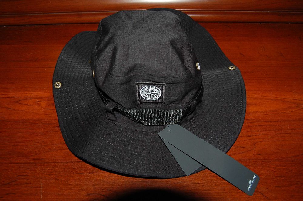 Чорна панама шляпа Stone Island, на голову до 60 см, нова