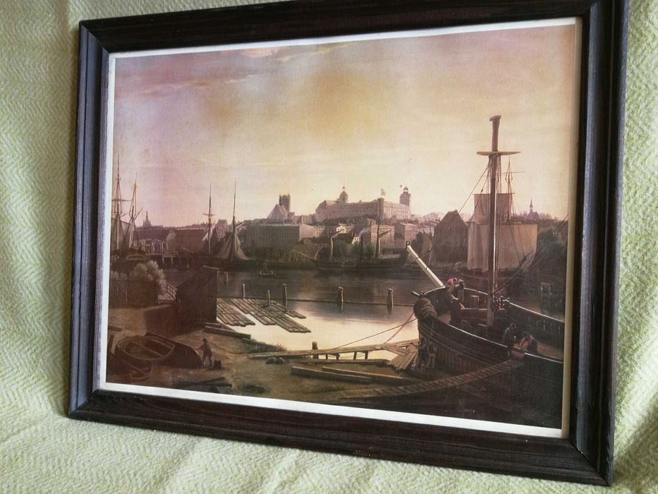 Obraz - Widok Szczecina z Łasztowni  (A. L. Most) | W Ramie 54x43 cm
