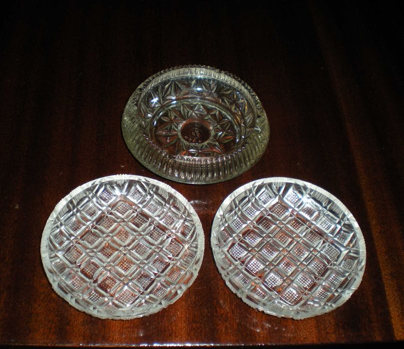 Пепельница СССР стекло розетки хрустальные винтаж