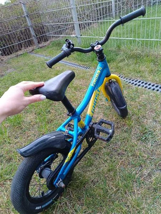 Rower Ghost Powerkid 12 niebiesko-żółty