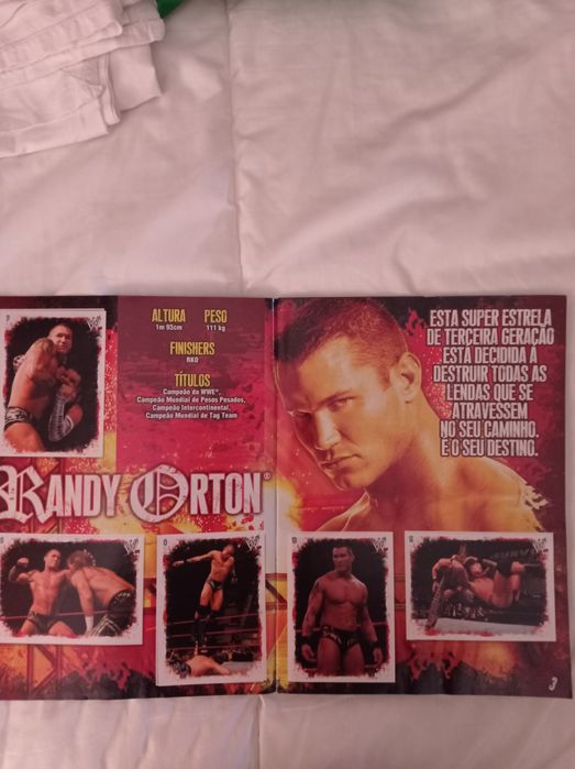 Coleção caderneta de cromos Warivals/ Wrestling