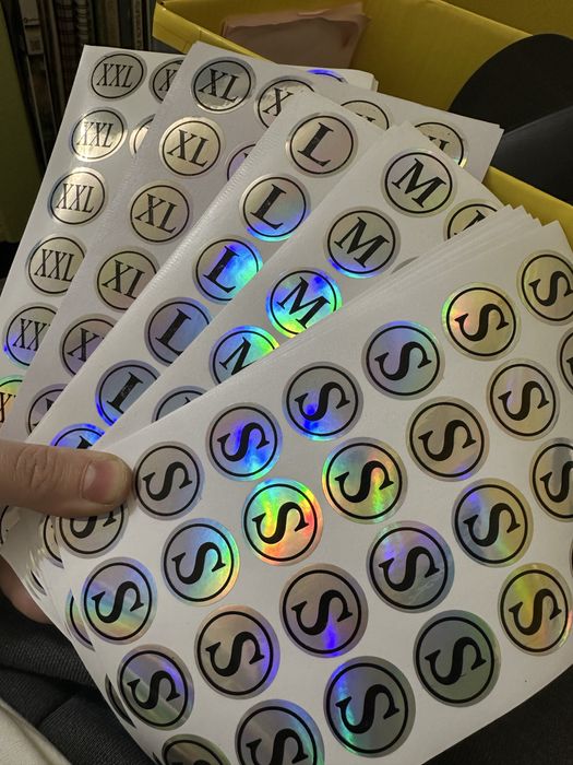 Наліпки з розмірами голографічні