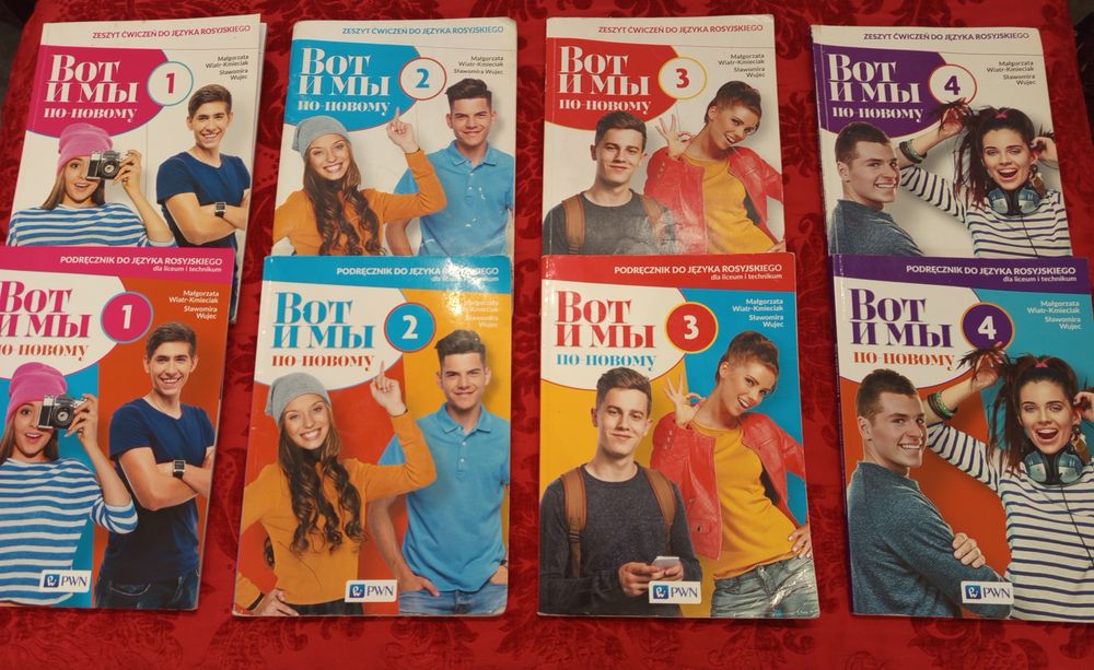 Książki do języka rosyjskiego "Bot i my"do klas 1-4(książka+ćwiczenia)