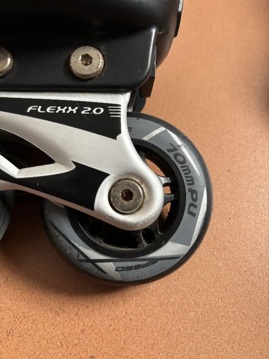 Patins Gonew Flexx 2.0 In line Fitness Preto/Cinza Tamanho 36 a 39