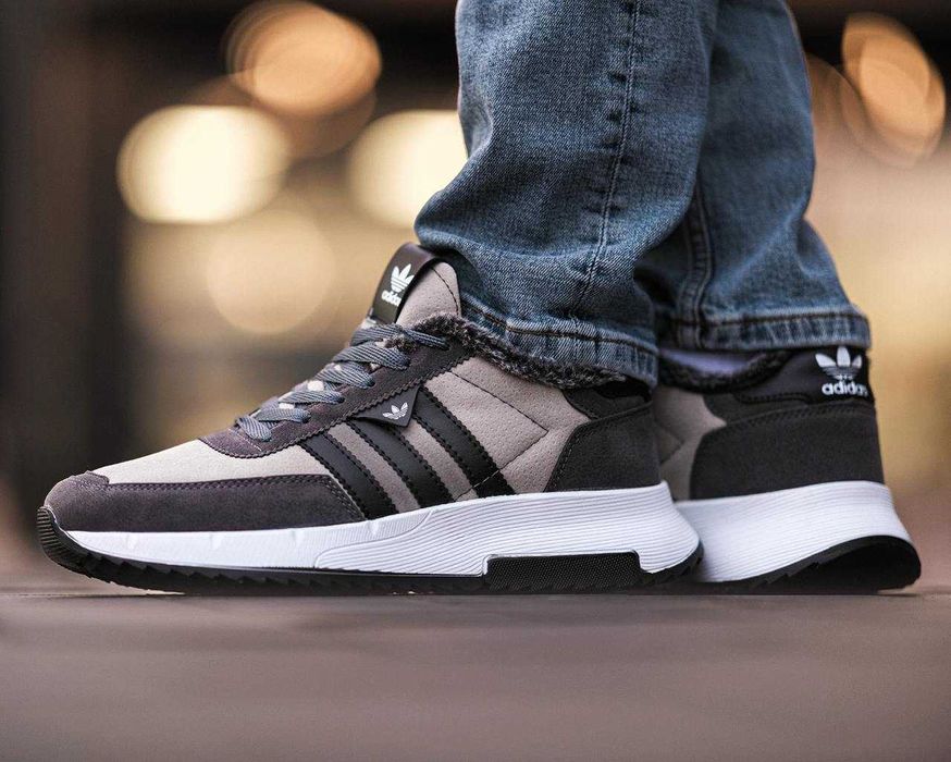 Чоловічі зимові на хутрі Кросівки Adidas Winter Адідас