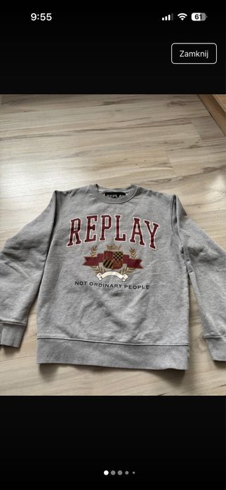 bluza replay szara