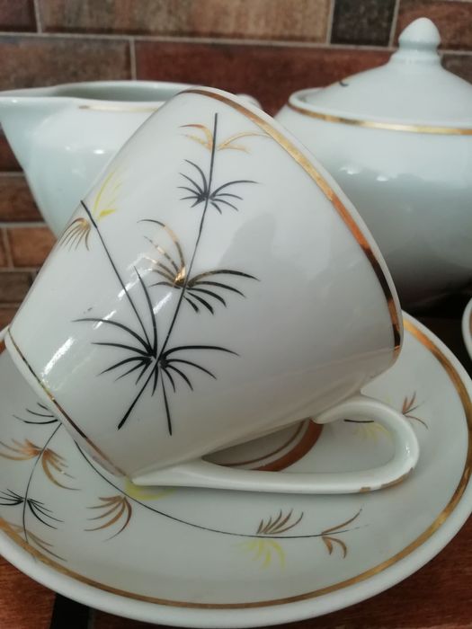 Сервиз, блюдце чайна пара Полонное ссср