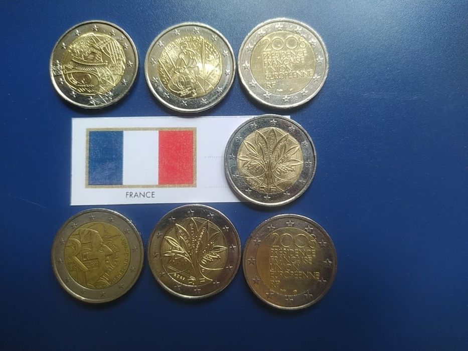 Обмен 2 евро на 2 евро.