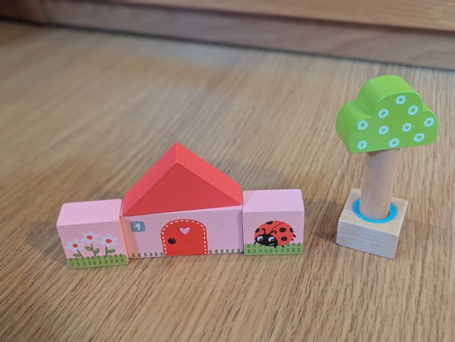 Blocos criativos madeira puzzle construção
