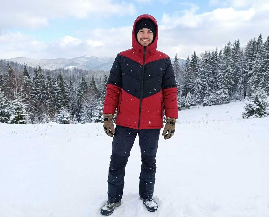 Kurtka zimowa męska ciepła – rozmiar XL