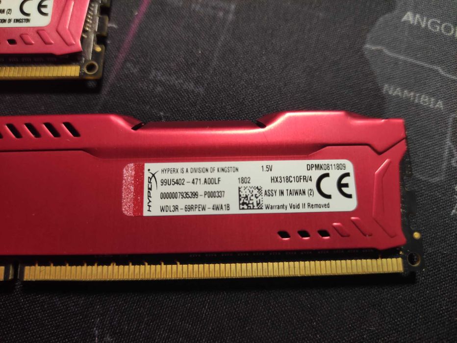 HyperX 8GB 4GB 1866MHz CL10 Fury Red