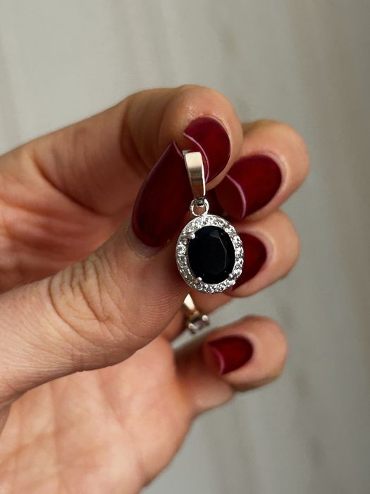 Срібний кулон з позолотою