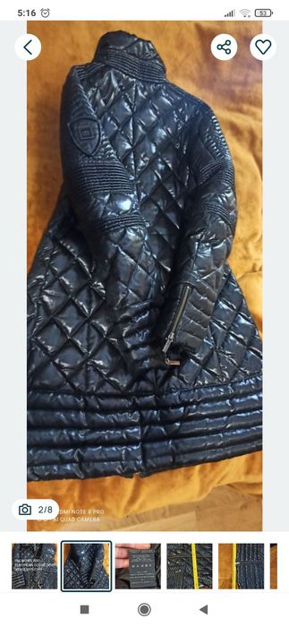 Płaszcz kurtka parka gęsi puch firma Add