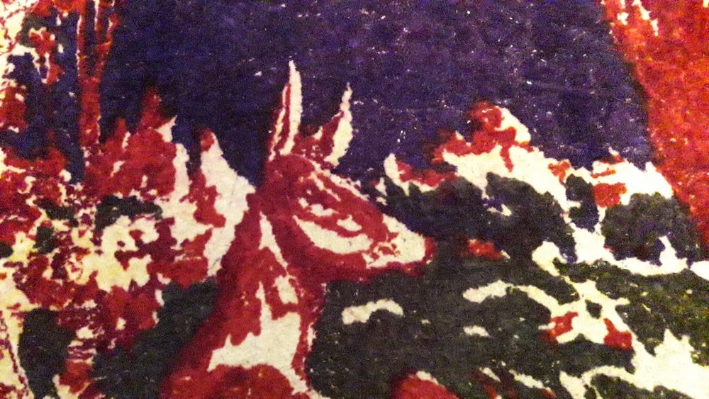 Ковер плюшевый с оленями