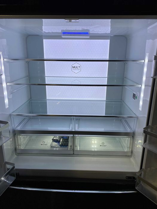 Nowa Lodówka HAIER HB26FSSAAA Side by Side No frost 190cm Titanium