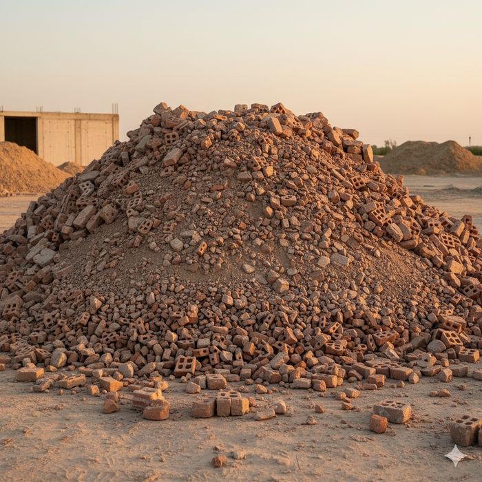 Бій цегли, підсипка доріг, площадок