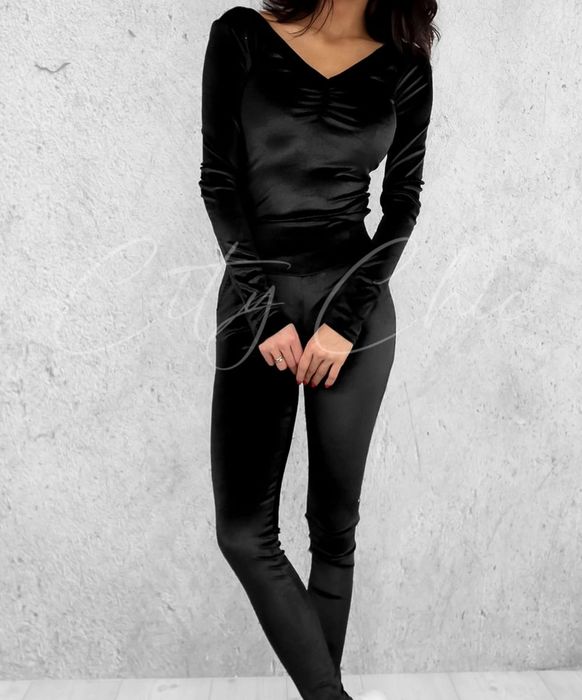 Komplet dresowy welurowy