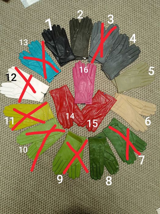 Шкіряні рукавиці теплі нові 6,5 - 8р.