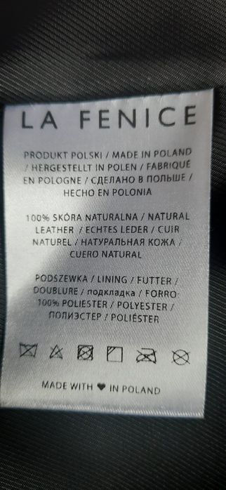 PŁASZCZ SKÓRZANY (skóra naturalna) czerwony size 44