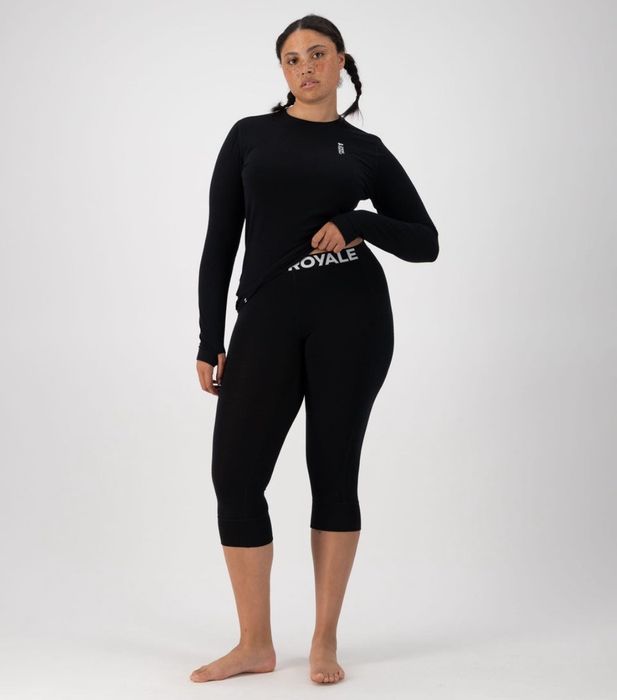 Mons Royale Merino Wool p.S жіночі термолегінси 3/4 із чистої вовни меринос